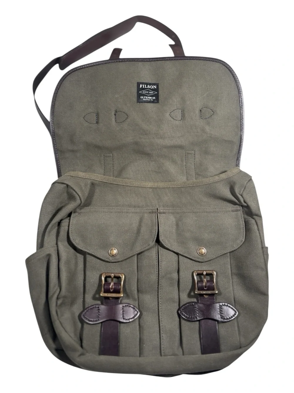 NWOT Filson Rugged Twill Field Bag Otter Green Medium Travel Photography